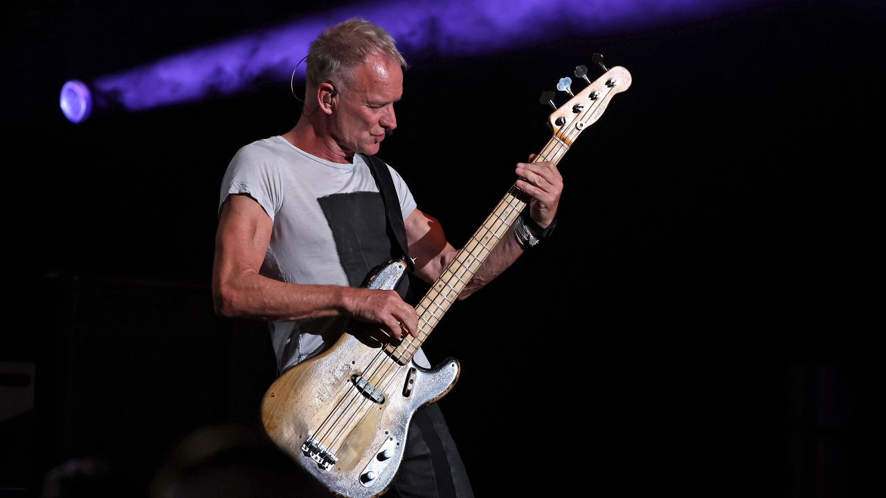 Sting performs onstage during the STING 3.0 Tour at Brooklyn Paramount on October 07, 2024 in New York City.